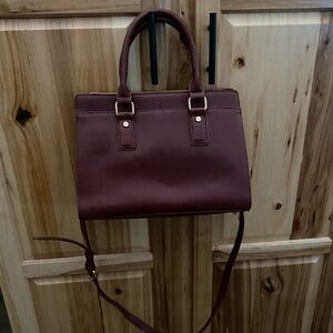Elegant Burgundy Handbag